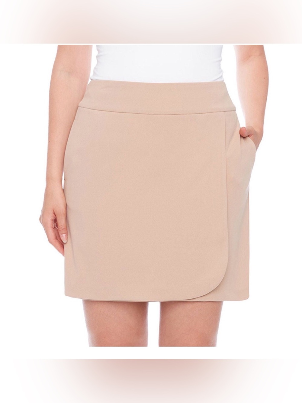 NWT Women's UP! 360 Tummy Control Tan Pull on Skirt size XL